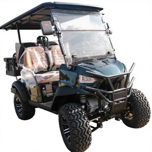 China Factory GO 4-Seater Electric Golf Cart OEM Stainless Steel Lithium Battery 24km/h 300kg Max Load 36 Holes <b>Range</b> - Product Image 4