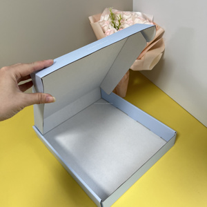 Maßgefertigte Geprägte Pizzakartons 12" X 12" X 2" 14" 16" 50er Pack Weiß auf Braun Wellpappe Einweg-Sushi- & Pizzaboxen - Product Image 6