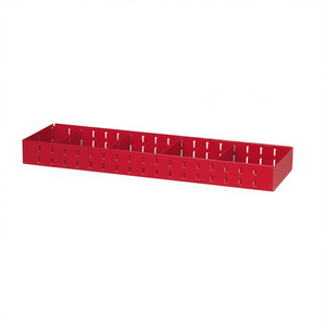Bac de rangement rouge pour outils 5003 RA1, compartiment de rangement long pour usage en atelier - Product Image 2