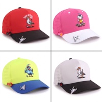 Gorra de Béisbol Personalizada de 5 Paneles, Impermeable, con Parche Bordado con Logotipo, Gorra de Golf con Orificios Cortados con Láser y Soporte para Tees, Gorra de Golf Perforada