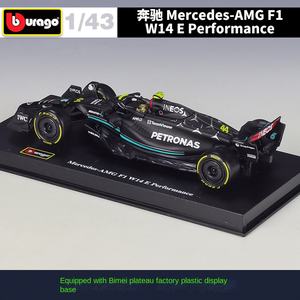 Bburago Hardcover Edition <span class=keywords><strong>1</strong></span>:43 Mercedes AMG W14 E Formula Racing Static Diecast Model Metal and Plastic Driver Figure Car Toys - Product Image 4