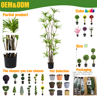 Plante artificielle RUOPEI Dracaena Marginata, faux arbre ignifuge, écologique, sans odeur, verdure tropicale pour la maison intérieure