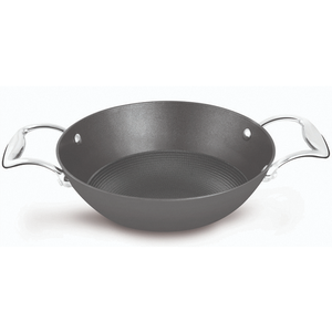 Kadhai en fonte de la série Honeycomb, 26 cm, antiadhésif de qualité supérieure, robuste, idéal pour une cuisson homogène, les sautés et la friture profonde - Product Image 2