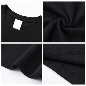 T-shirt noir 220gms 100% coton Impression de <span class=keywords><strong>logo</strong></span> personnalisé T-shirts graphiques pour hommes Haute qualité - Product Image 5