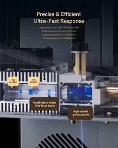 ATOMSTACK <span class=keywords><strong>Atelier</strong></span> 12W porta di sicurezza macchina per la marcatura Laser con macchina fotografica ad alta precisione palmare chiusa a mano macchina per la marcatura Laser - Product Image 3