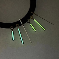 Nouveau Vintage NH35 pointeur perroquet montre haut de gamme montre aiguille PP plongée modifié mécanique montre cadran vert lueur