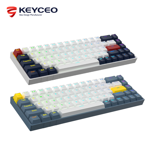 Mechanical Portable Mini Keyboard 60% Wholesale Price  Cheap Ergonomic Design 2.4G+Bt Dual-Mode RGB Great Gaming Circuit Chip