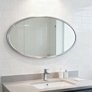 Wholesales Bathroom <b>Mirror</b> High Quality Waterproof Moisture Proof clear Modern Design <b>Mirror</b> Glass Be Used in Bathroom Gym Hotel - Product Image 1