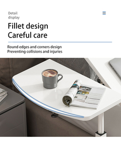 Chiều Cao Có Thể Điều Chỉnh Gấp Máy Tính Xách Tay Bàn Cho Giường Di Chuyển Nghiên Cứu Nâng Có Thể Gập Lại Máy Tính Xách Tay Bảng Màu Đen Trắng Nhỏ Máy Tính Bàn - Product Image 6