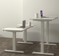 Bureau assis-debout ergonomique à double moteur, hauteur réglable, moderne, en métal, pour le bureau