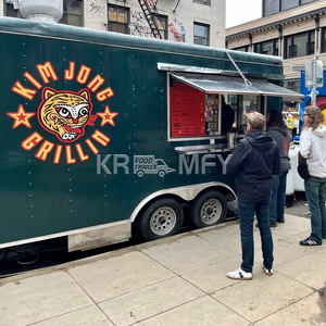 Camión de comida de cocina móvil cuadrado estándar de China EE. UU. Helado de alta calidad Pizza Waffle Sandwich Crepe Food Trailer Food Caravan - Product Image 6