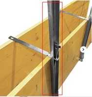 Attache murale de coffrage de précision en acier auto-couleur pour système de coulage de béton