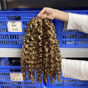 <span class=keywords><strong>Produit</strong></span> phare Prix usine <span class=keywords><strong>Cheveux</strong></span> humains 100% <span class=keywords><strong>bouclés</strong></span> à la française # Extensions de <span class=keywords><strong>cheveux</strong></span> <span class=keywords><strong>bouclés</strong></span> au crochet 4/27 <span class=keywords><strong>pour</strong></span> tresses - Product Image 1