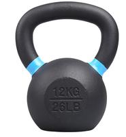 Kettlebell professionnel en fer pour la compétition, musculation et entraînement du tronc - Revêtement thermolaqué 2-48 kg