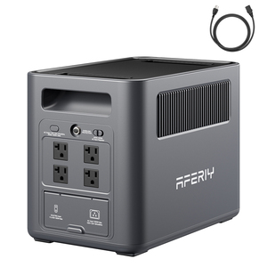 เครื่องกำเนิดไฟฟ้าพกพา AFERIY Nomad 1800W AF-P180 MPPT Pure Sine Wave รุ่นใหม่ พร้อมฟังก์ชั่นจั๊มสตาร์ท สำหรับใช้งานกลางแจ้ง - Product Image 2