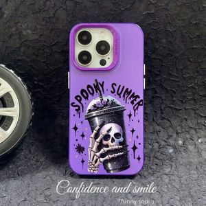 OEM Custom Cartoon UV Print <strong>Skull</strong> Scary Horror TPU+PC Shockproof Anti-Fingerprint Mobile Phone <strong>Case</strong> for 13 14 15 16 17 Pro Max - Product Image 6