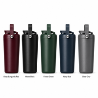 Gobelet isotherme à double paroi pour protéines, 16 oz, 24 oz, garde au froid 24-36 heures, Tritan sans BPA, acier inoxydable, pour la salle de sport