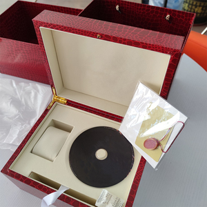 Luxury Red Crocodile Pattern <b>Watch</b> Box Set with Accessories, Premium <b>Watch</b> Storage <b>Case</b> with Tags - Product Image 3