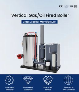 <span class=keywords><strong>Chaudière</strong></span> à vapeur verticale au gaz naturel ou au mazout de 900 kg (1,5 tonne) pour l'<span class=keywords><strong>entretien</strong></span> des produits en ciment - Product Image 2