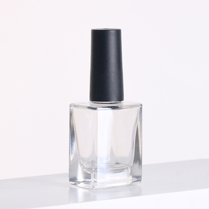 Flacon en verre transparent vide de 11 ml, <span class=keywords><strong>prix</strong></span> de gros du fournisseur, bouchon noir et pinceau, flacon de vernis à <span class=keywords><strong>ongles</strong></span> - Product Image 3
