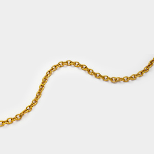 Joyería resistente al agua de moda <span class=keywords><strong>Chunky</strong></span> 18K PVD Chapado en oro Cadena de acero inoxidable Collar con colgante de corazón liso para mujer YF5212 - Product Image 3