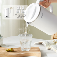 Bouilloire électrique programmable intelligente pour la maison, en acier inoxydable, 1,7 L, anti-surchauffe, pour thé vert et café noir