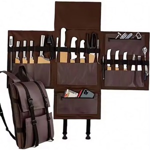 Échantillon Gratuit - Sac de Rangement Extensible pour Ustensiles de Cuisine à 13 Emplacements pour Couteaux, Sacs à Couteaux en Cuir de Luxe pour Chefs, Cuisiniers, Barbecues - Vente en Gros - Product Image 1