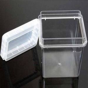 Boîte de culture cellulaire carrée autoclavable en PC/PP avec couvercle ventilé, réutilisable, transparente, pour micropropagation en laboratoire, petite (75 mm) et grande (120 mm) - Product Image 3
