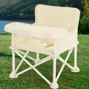 Chaise haute portable moderne pour bébé, pliable, avec ceinture de sécurité, pour l'alimentation des tout-petits, les voyages en voiture, les pique-niques et le camping - Product Image 3