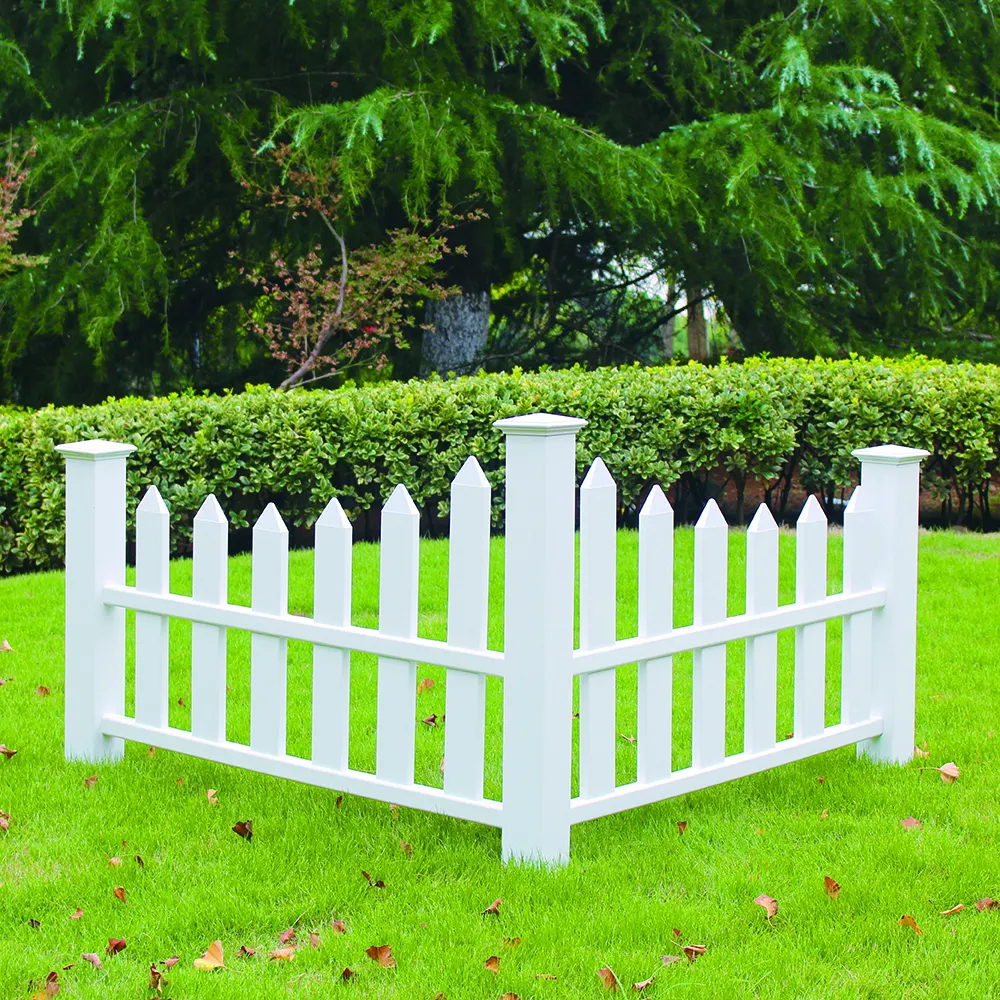 工場直接価格カスタマイズ可能な白いpvcビニールフェンスパネルフェンスと庭と家のゲート