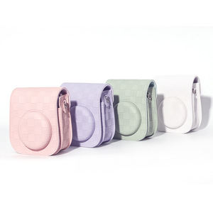 Estuche para cámara <span class=keywords><strong>Instax</strong></span> Mini 12/<span class=keywords><strong>11</strong></span> 2025, estilo vintage, de cuero PU, con correa para el hombro, accesorio para cámara instantánea, funda protectora. - Product Image 6