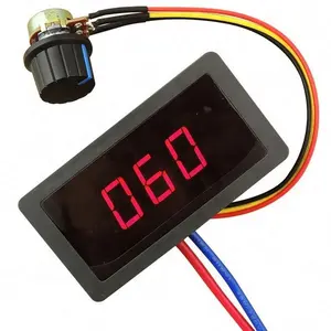 PWM DC motor governor 6V12V24V non-pole speed control switch controller displays the shell