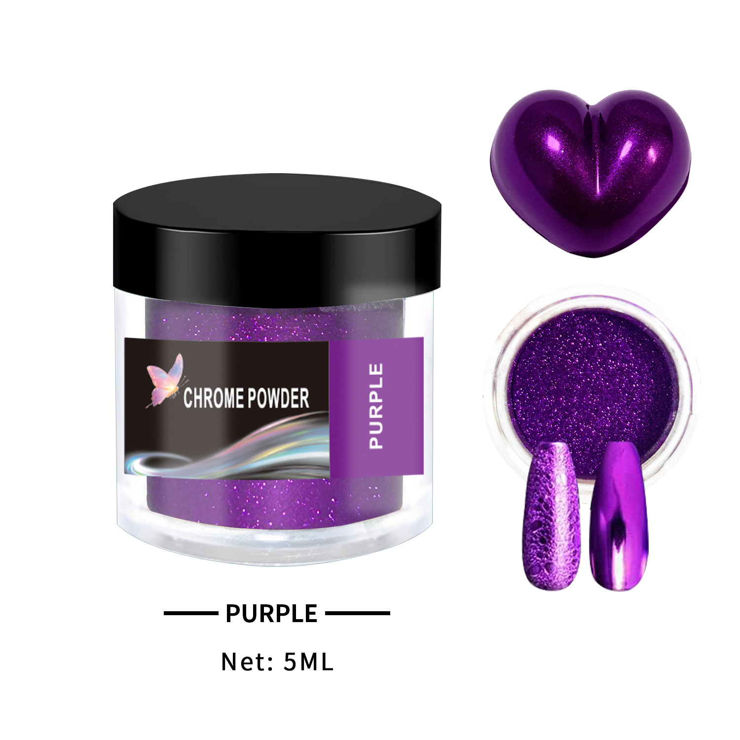 Poudre de chrome-01violet-5ml