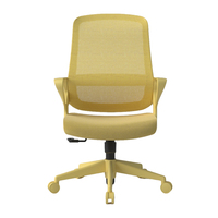 Chaise pivotante ergonomique moderne et colorée avec cadre en nylon, assise en mousse, base en acier, réglable en hauteur, pour la maison et le bureau