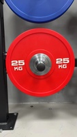 Plaques de poids en caoutchouc colorées Dinuo Premium, disques de musculation avec insert métallique pour entraînement de force
