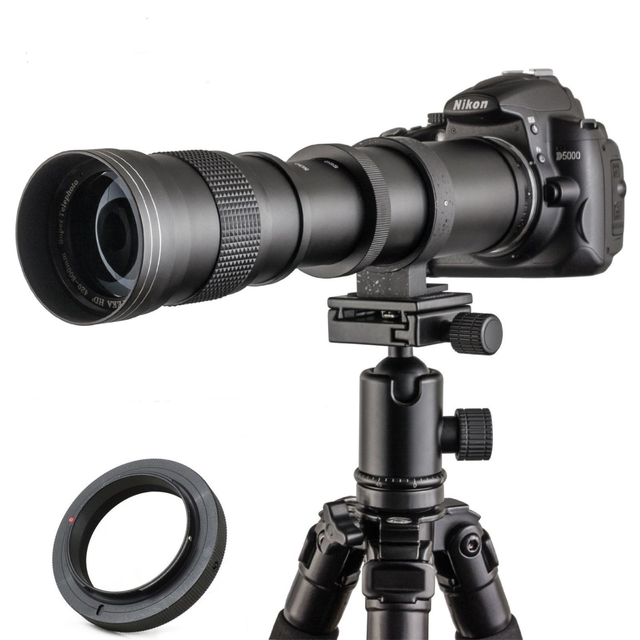 Export-quality 420-800mm Ultra-long Telephoto Zoom Lens for DSLR Mirrorless Cameras