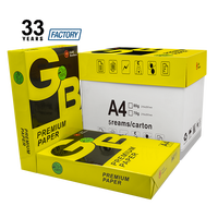 Échantillon gratuit de papier A4 70GSM 75GSM 80GSM 100% fournisseur de papier d'impression A4 en pâte