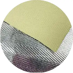 Tissu Kevlars en aluminium de tissu tissé résistant au feu de papier d'aluminium d'anti rayonnement thermique tissu formé adapté aux besoins du client de fibre de carbone