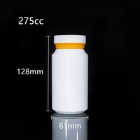Blanc large bouche PET Capsules Tablette Poudre Bocaux Bouteilles Médecine Comprimés Pilule Vitamine Supplément Emballage Bouteilles