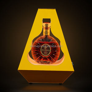 Exhibidor de Botellas de Vino LED Personalizado, Color <span class=keywords><strong>Dorado</strong></span> Champán, con Luces LED, Soporte de Metal para Presentación de Botellas VIP para Club Nocturno o Bar - Product Image 3