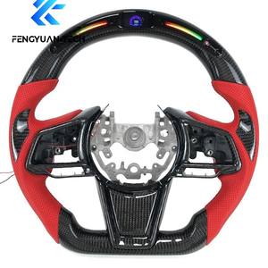 Volante Deportivo Personalizado de Fibra de Carbono con Luces LED para <span class=keywords><strong>Subaru</strong></span> Legacy/BRZ/<span class=keywords><strong>Impreza</strong></span>/<span class=keywords><strong>WRX</strong></span> <span class=keywords><strong>STI</strong></span>/Forester 2016 2017 <span class=keywords><strong>2018</strong></span> 2019 2020 - Product Image 1