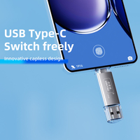 Clé USB Aluminium Type-C OTG 32GB 64GB 128GB 1TB USB 3.0 Logo Personnalisé Pas Cher en Gros Clé USB