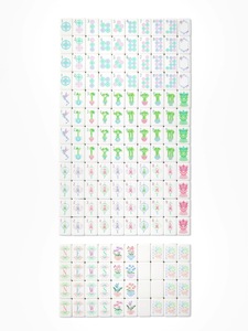 定制可折叠便携式四层美式麻将模型蓝色亚克力牌160枚豪华典雅成人游戏 - Product Image 3