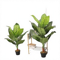 Plantas Artificiales de Plástico para Decoración de Techos y Paredes, Árboles para Hoteles y Hogares