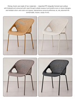 Ensemble de salle à manger d'extérieur minimaliste à prix d'usine, mobilier de jardin en PP imperméable, table et chaises modernes pour hôtel et bistrot