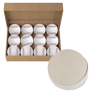 Palle da Baseball per Allenamento in Pelle Resistente per Mancinio, Misura Ufficiale 9 Pollici, Mazza in PVC per Pratica e Partite - Product Image 1
