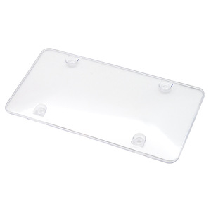 Cubierta protectora de etiqueta de coche de plástico tintado Marcos de placa de matrícula de acrílico - Product Image 1