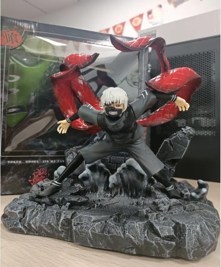 Desktop decoração tóquio ghoul anime kaneki, versão de batalha, figura de ação, toquio, ghoul, anime