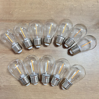 Ampoule à filament LED S14 G45 pour éclairage extérieur, 1W 2W E26 E27, basse tension DC3V 12V 24V