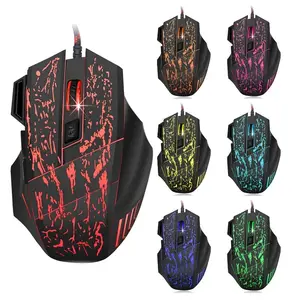In Stock 7D Gaming Mouse High DPI LED Rainbow Light Game Mouse USB Wired Gaming Mice For Laptop Desktop Computer Gamer Mouse